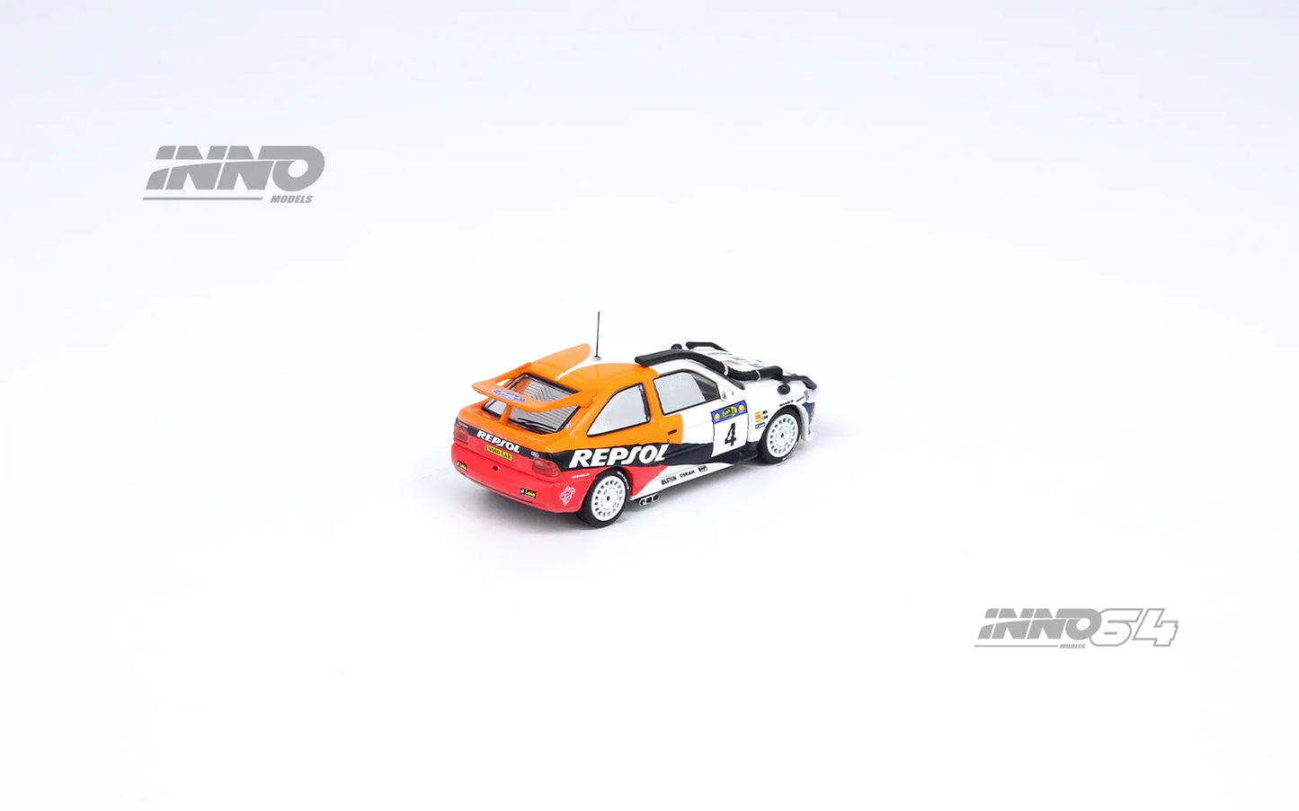 Inno Models Inno64 Ford Escort RS Cosworth #4 "Repsol" Safary Rally Kenya 1996 C.Sainz/L.Moya