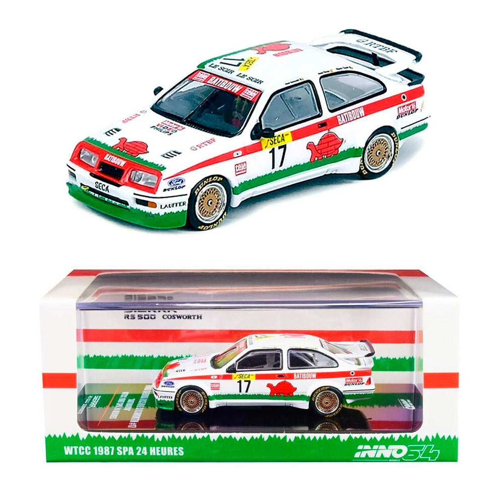 Inno Models Inno64 Ford Sierra RS500 Cosworth #17 "Batibouw" WTCC 1987 Spa 24 Heures