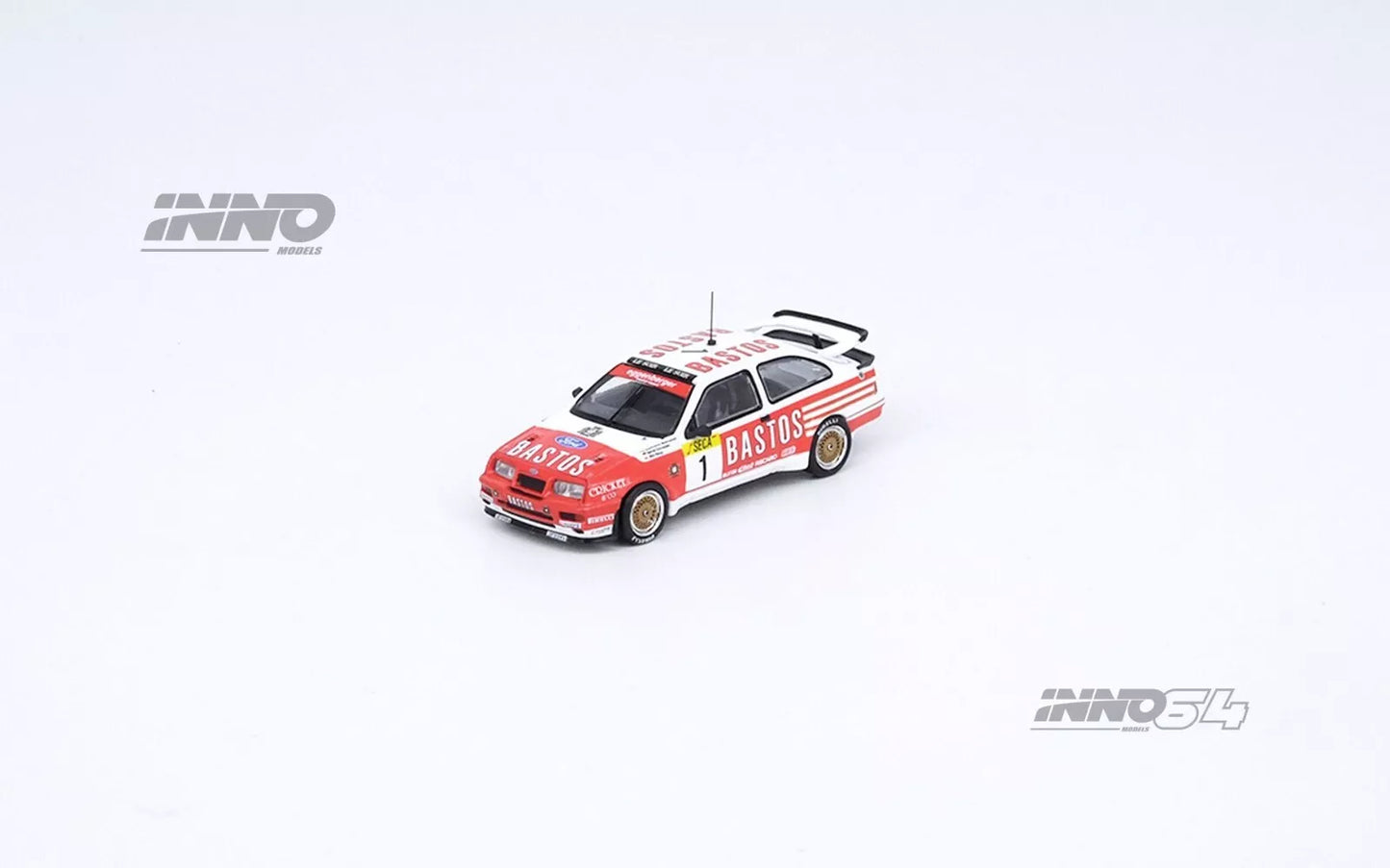 Inno Models Inno64 Ford Sierra RS500 Cosworth #1 "BASTOS RACING TEAM/EGGENBERGER" SPA 24 Hours 1989 Winner