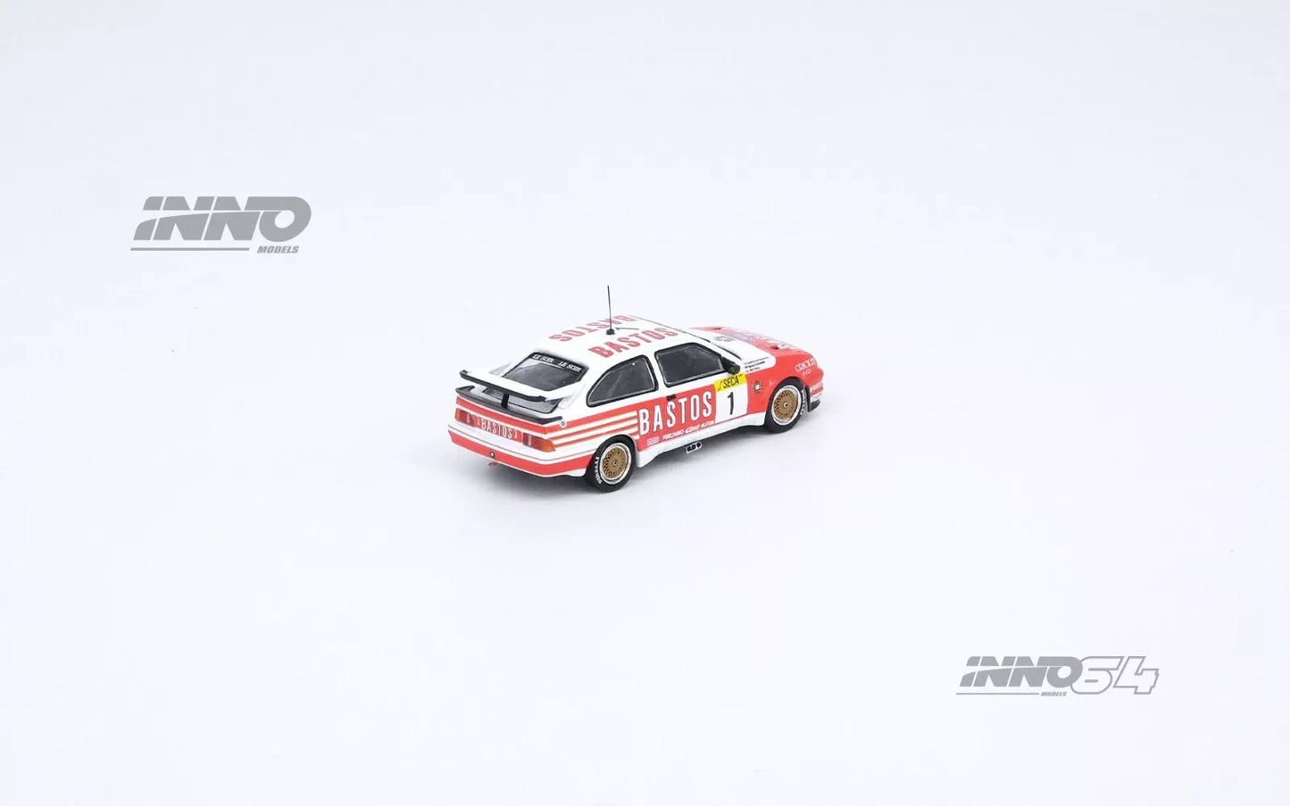 Inno Models Inno64 Ford Sierra RS500 Cosworth #1 "BASTOS RACING TEAM/EGGENBERGER" SPA 24 Hours 1989 Winner