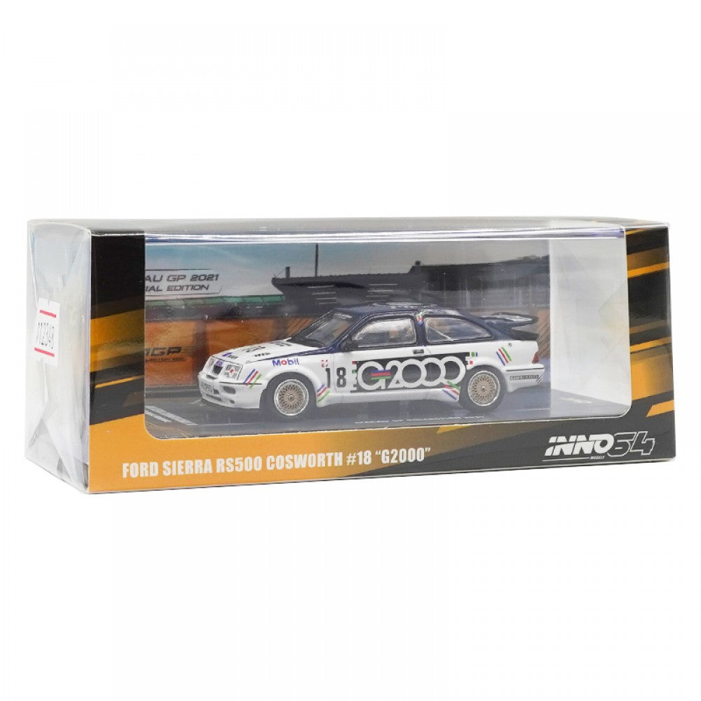 INNO Models INNO64 Ford Sierra RS500 Cosworth #18 "G2000" Macau Guia Race 1988 3rd PLACE Andy Rouse