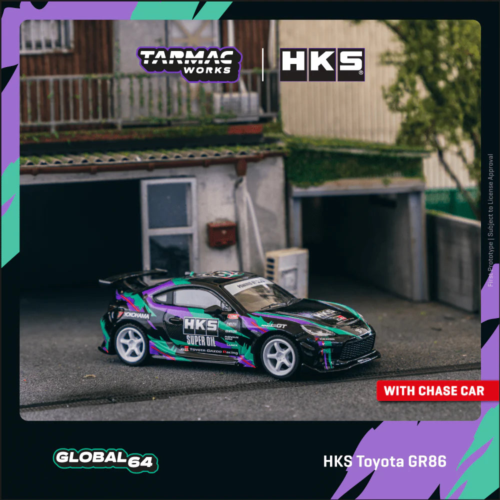 Tarmac Works HKS Toyota GR86 Black