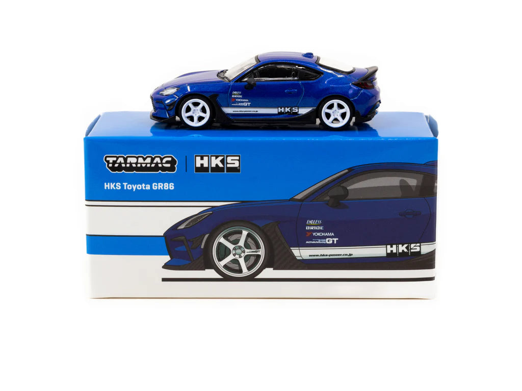 Tarmac Works HKS Toyota GR86 Blue Metallic
