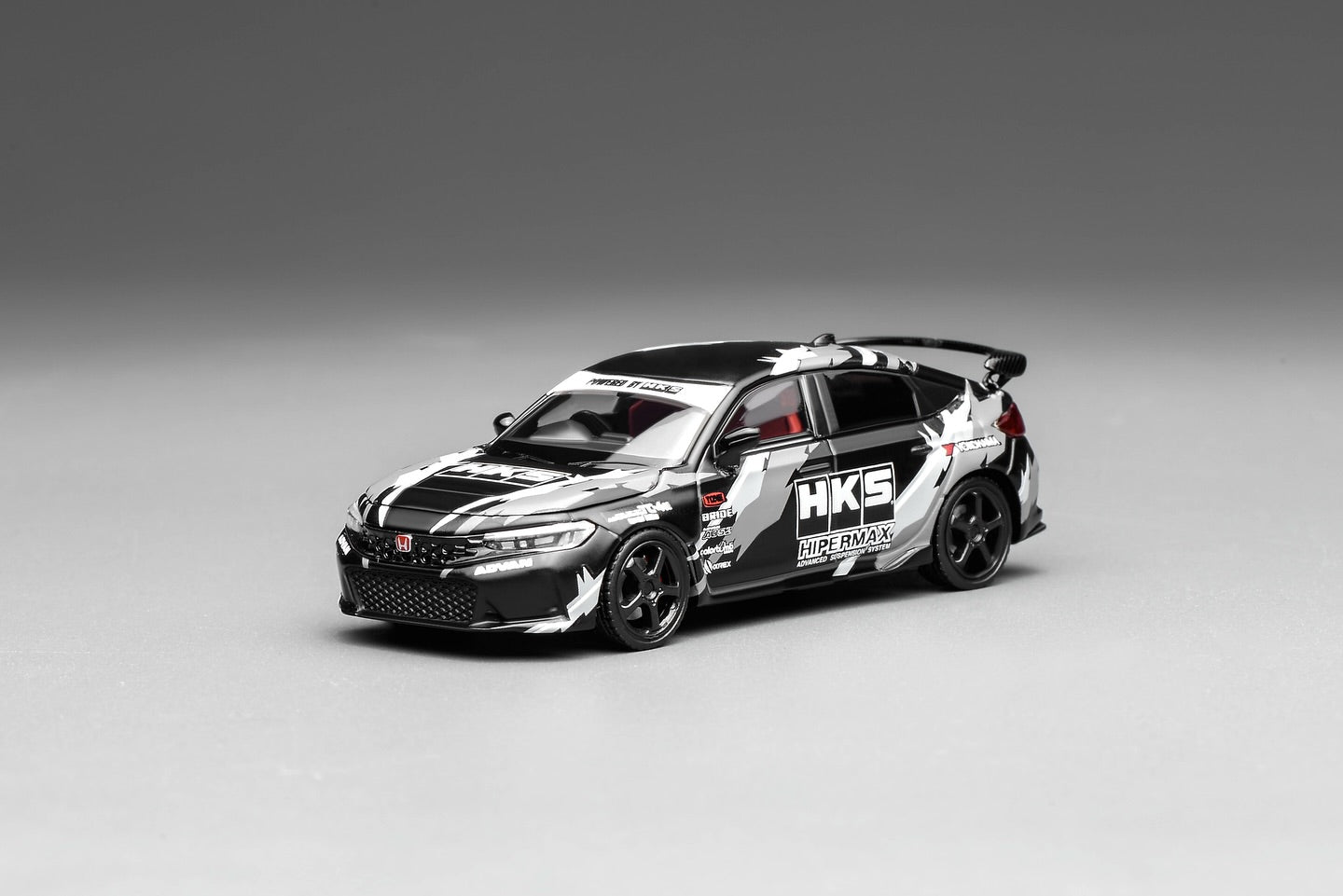 *Pre-Order* MotorHelix Honda Civic TYPE R (FL5) HKS Livery - Matte Black