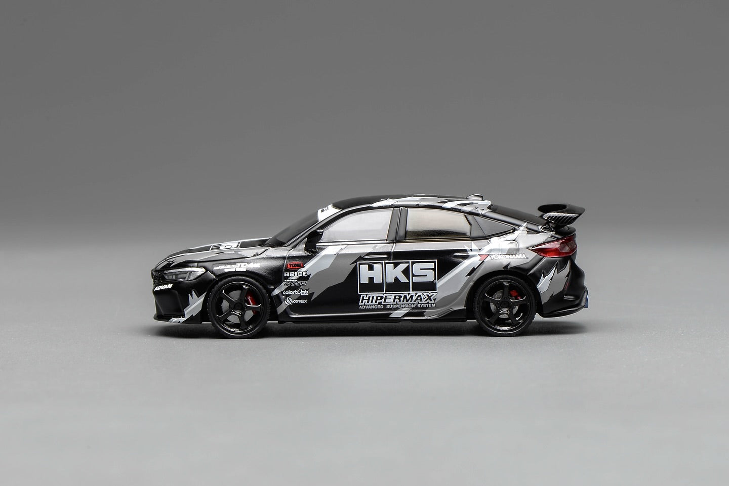 *Pre-Order* MotorHelix Honda Civic TYPE R (FL5) HKS Livery - Matte Black