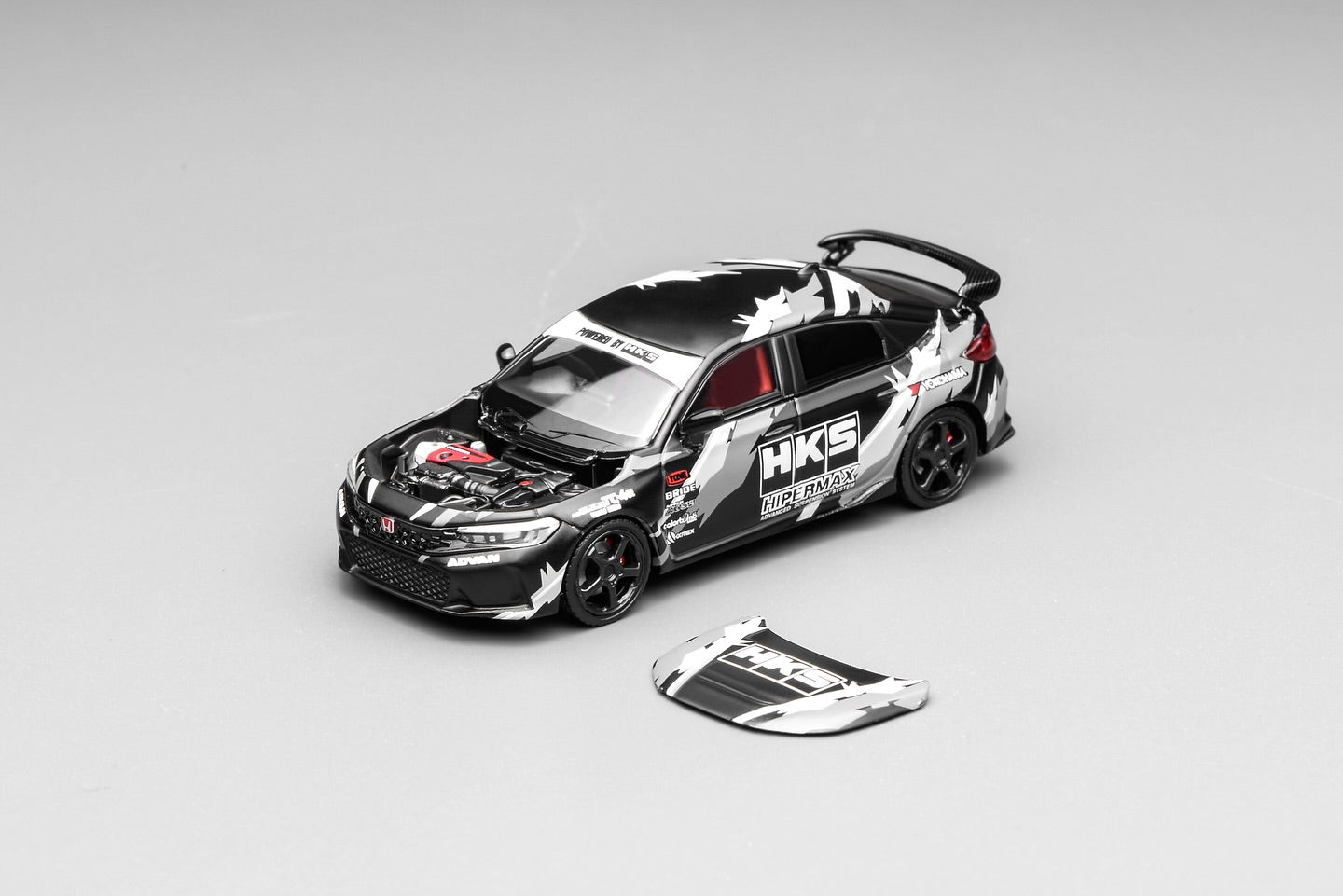 *Pre-Order* MotorHelix Honda Civic TYPE R (FL5) HKS Livery - Matte Black