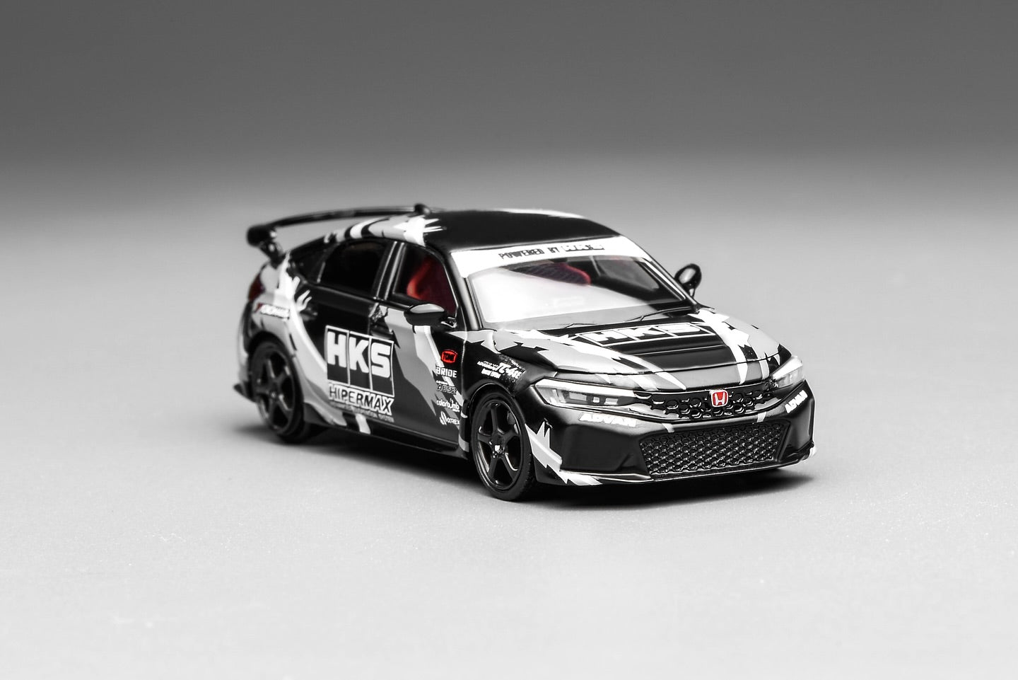 *Pre-Order* MotorHelix Honda Civic TYPE R (FL5) HKS Livery - Matte Black