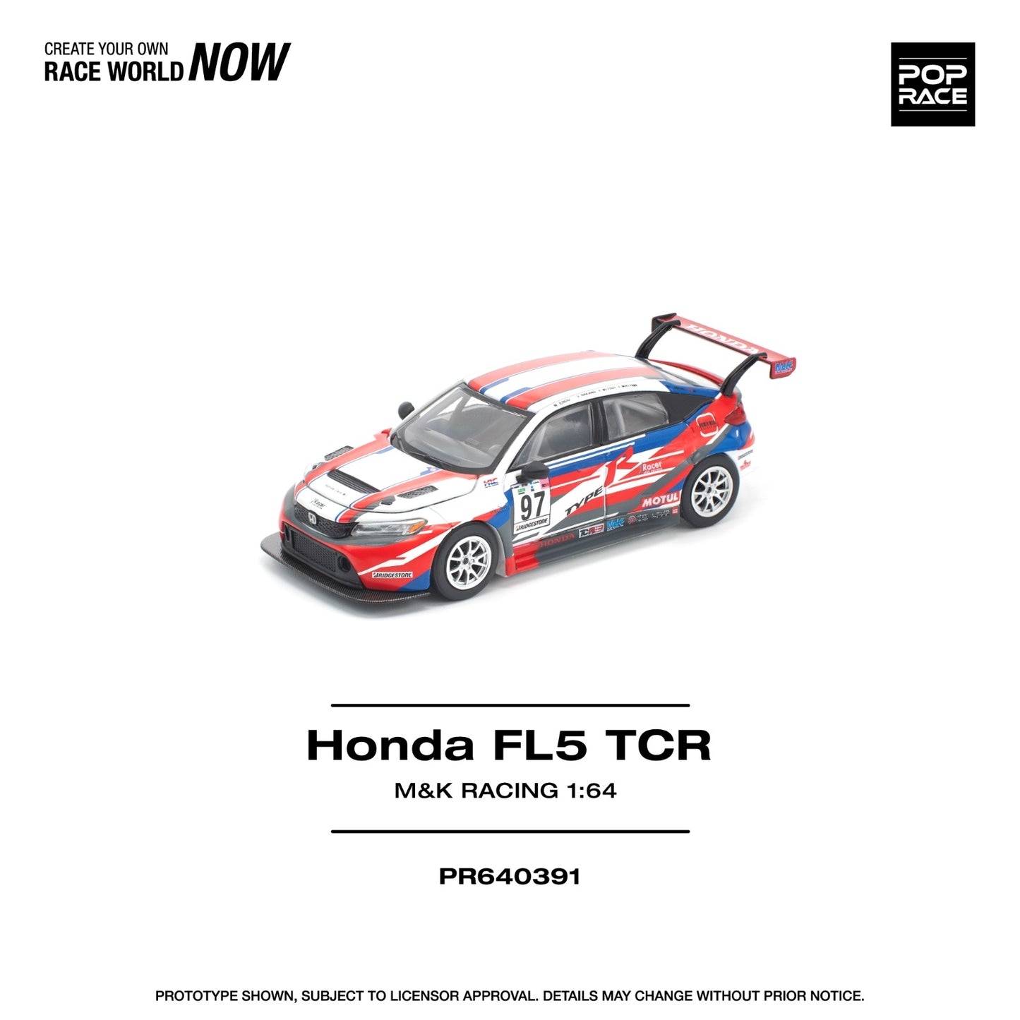 *Pre-Order* Pop Race Honda Civic Type-R (FL5) TCR - M&K Racing