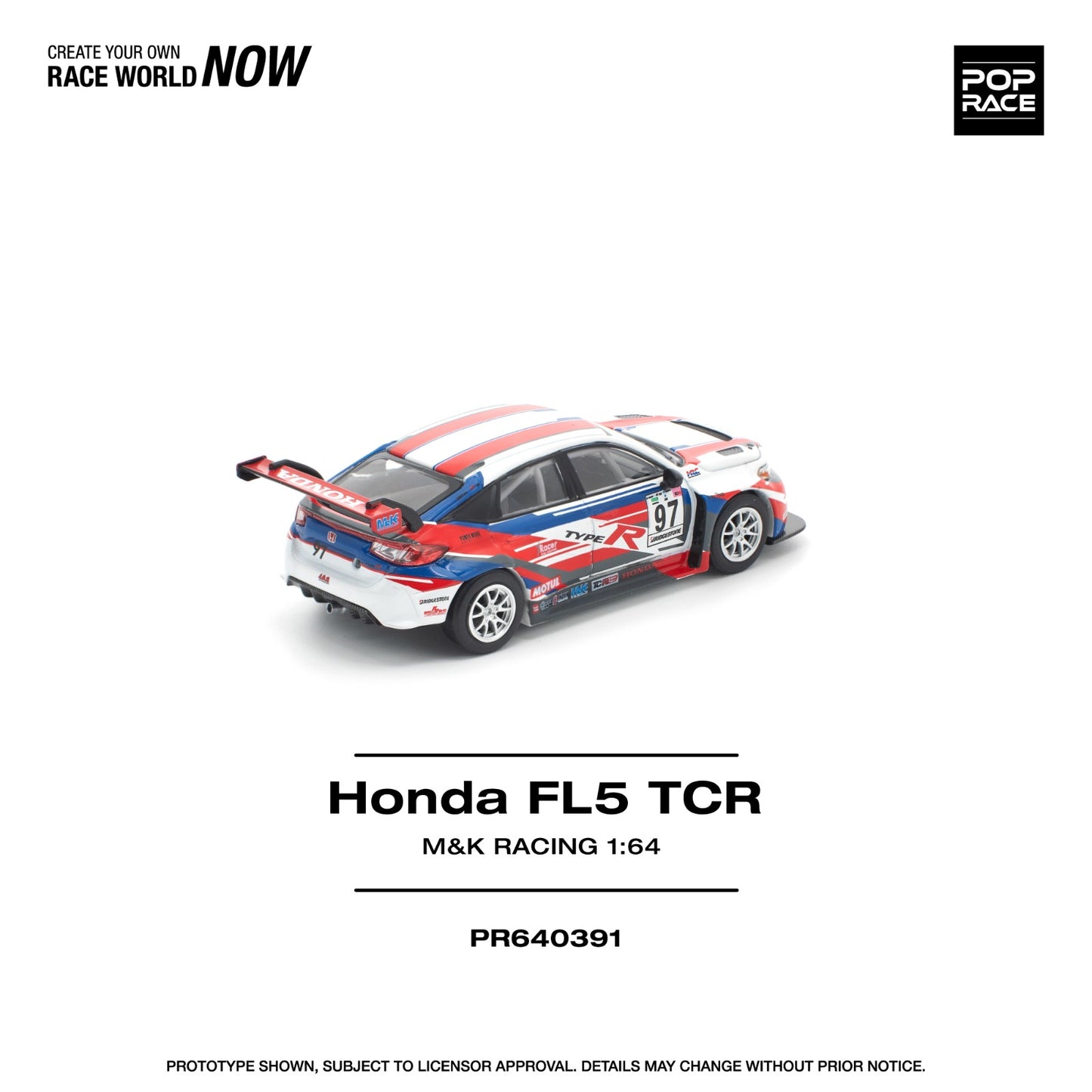 *Pre-Order* Pop Race Honda Civic Type-R (FL5) TCR - M&K Racing