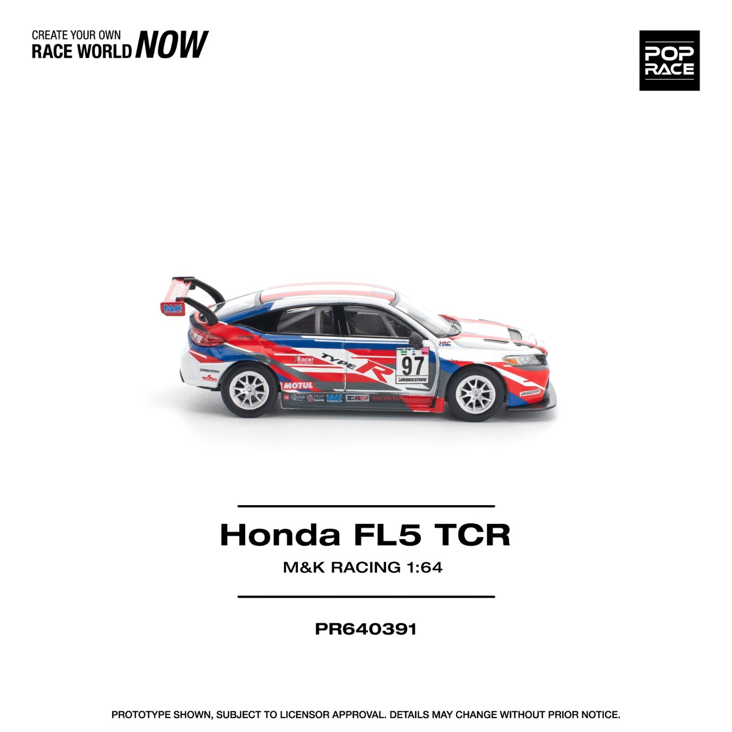 *Pre-Order* Pop Race Honda Civic Type-R (FL5) TCR - M&K Racing