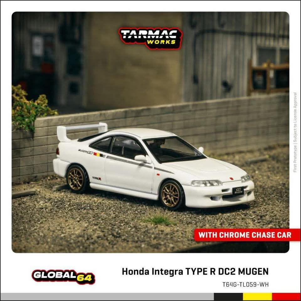 *Pre-Order* Tarmac Works Honda Integra TYPE R DC2 MUGEN Championship White