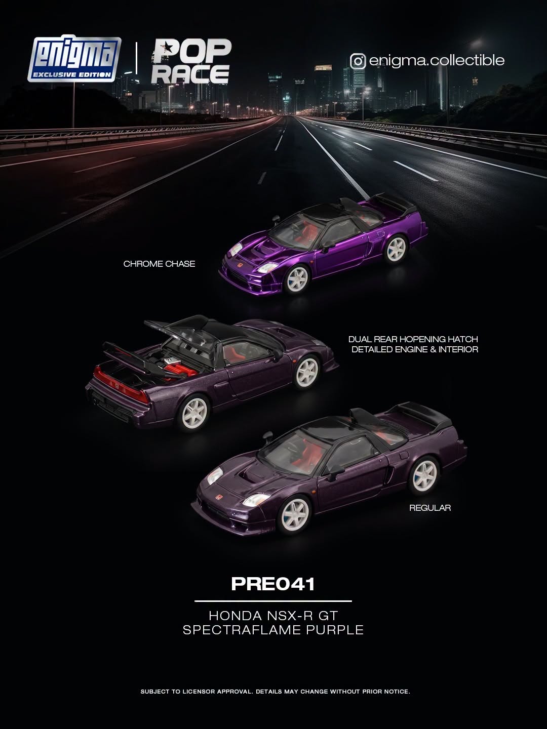 *Pre-Order* Pop Race - PRE041 Honda NSX-R GT - SPECTRAFLAME PURPLE