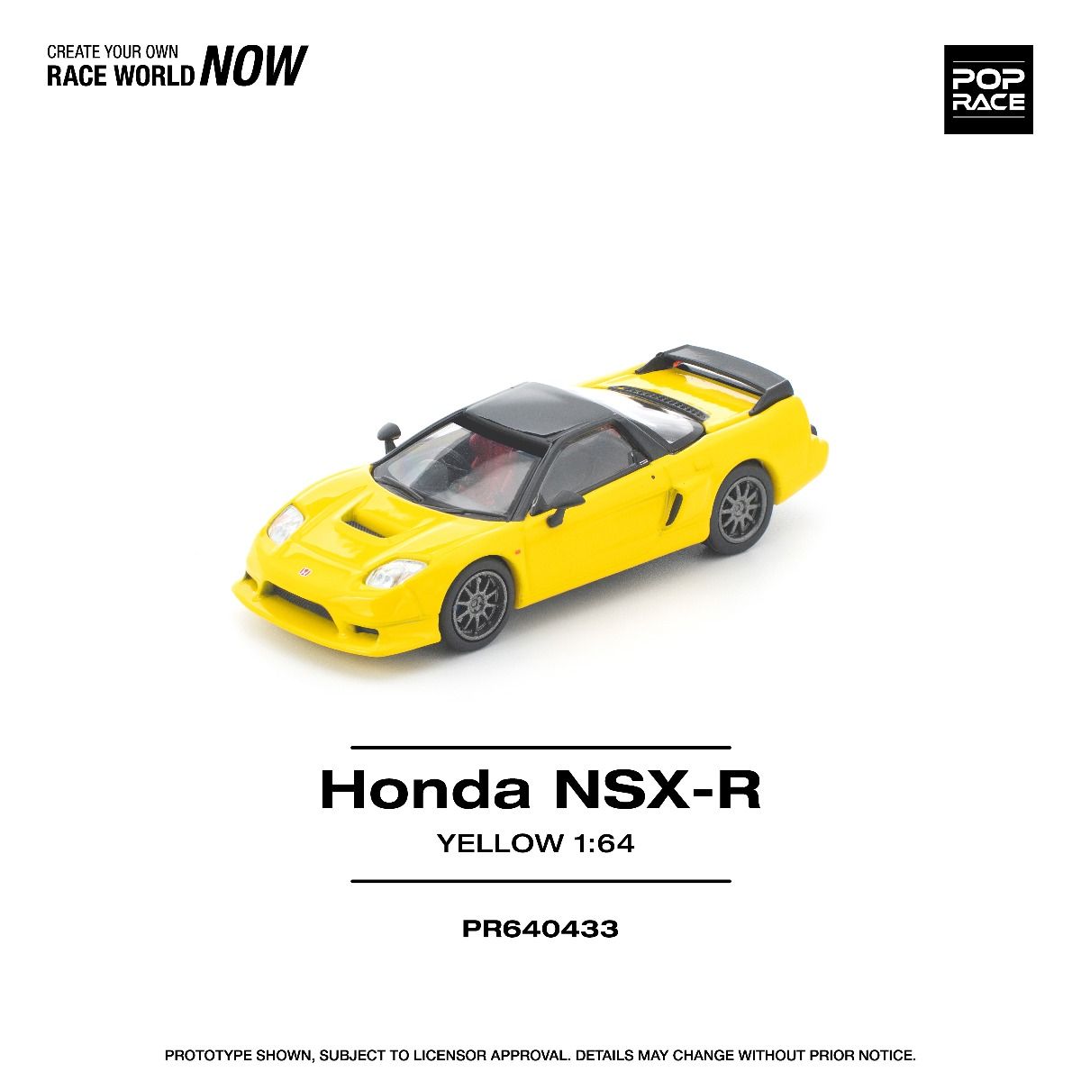 Pop Race - PR640433 Honda NSX-R Custom Yellow – Mini Toy Sensei
