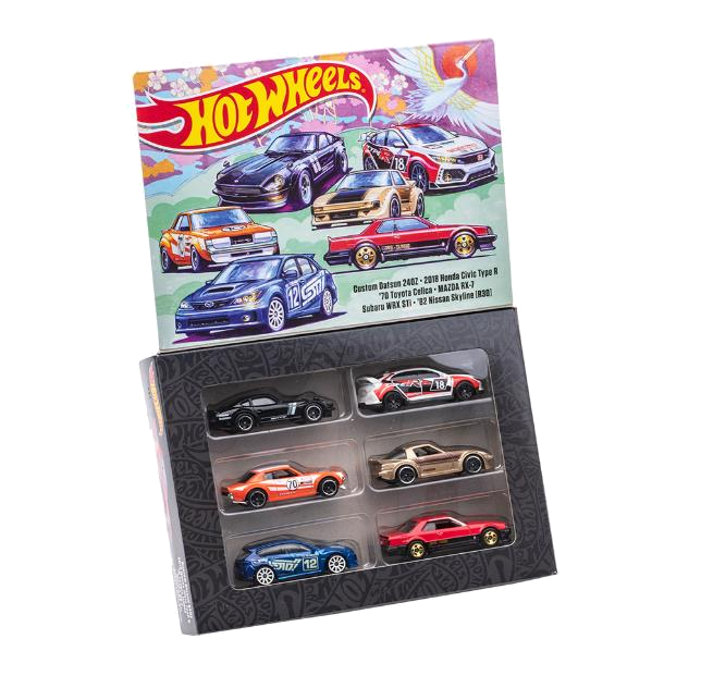Hot Wheels 2022 JDM Import Theme Multipack 6 Cars Boxset - Japanese Stock