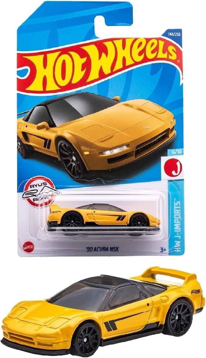Hot Wheels HW J-Imports 6/10 '90 Acura NSX (Yellow) - Japanese Card