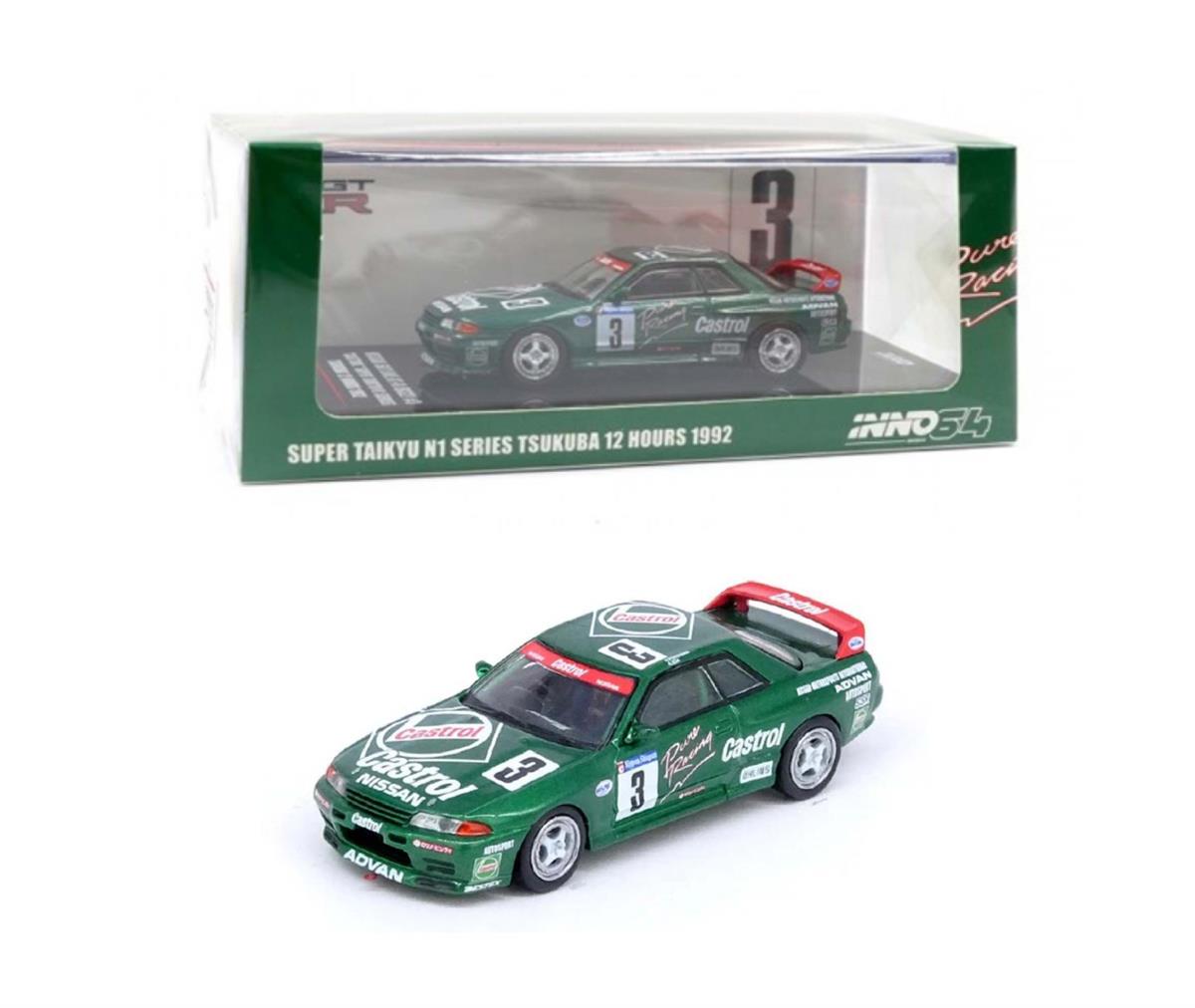 Inno Models Inno64 Nissan Skyline GT-R (R32) #3 "Castrol" Super Taikyu N1 Series Tsukuba 12 Hours 1992
