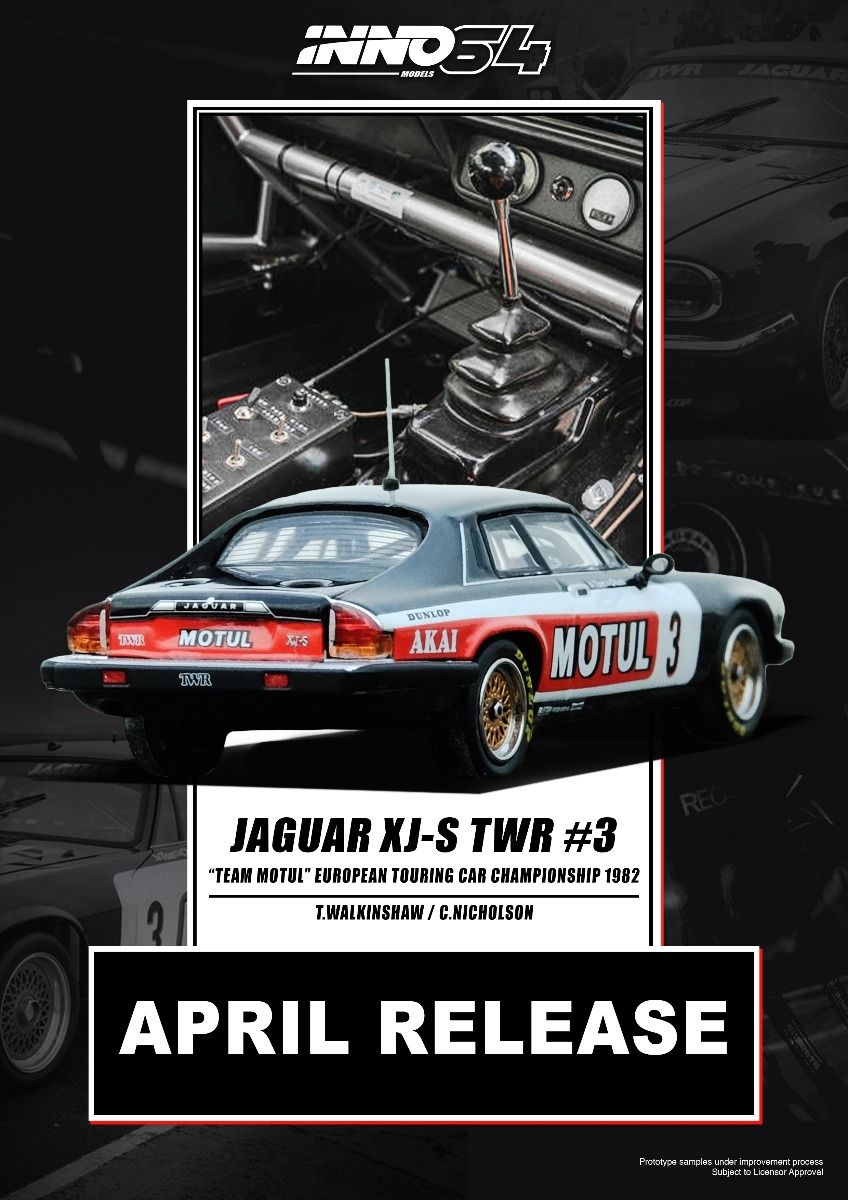 Inno Models Inno64 Jaguar XJ-S TWR #3 "TEAM MOTUL" European Tooling Car Championship 1982 T. Walkinshaw / C. Nicholson