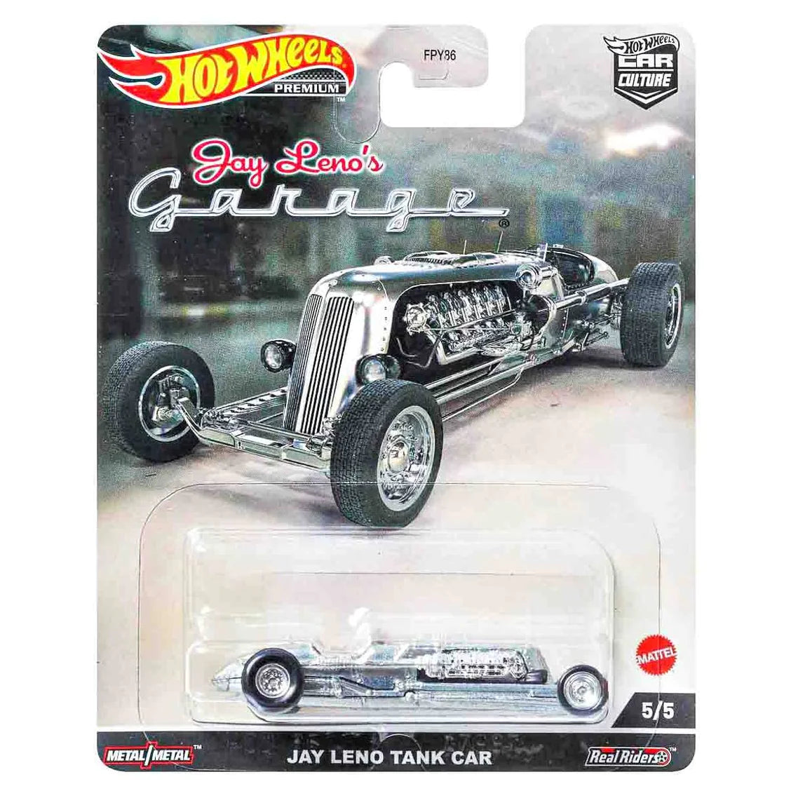 Hot Wheels Premium Car Culture Jay Leno's Garage 5/5 Jay Leno Tank Car - Japanese Stock