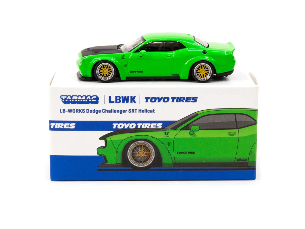 Tarmac Works LB-WORKS Toyo Tires Dodge Challenger SRT Hellcat (Green Metallic)