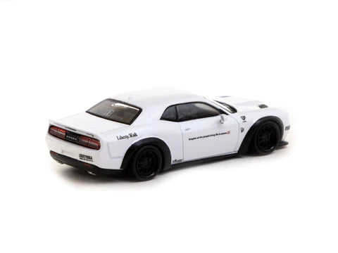 Tarmac Works LB-WORKS Dodge Challenger SRT Hellcat White - Lamley Special Edition