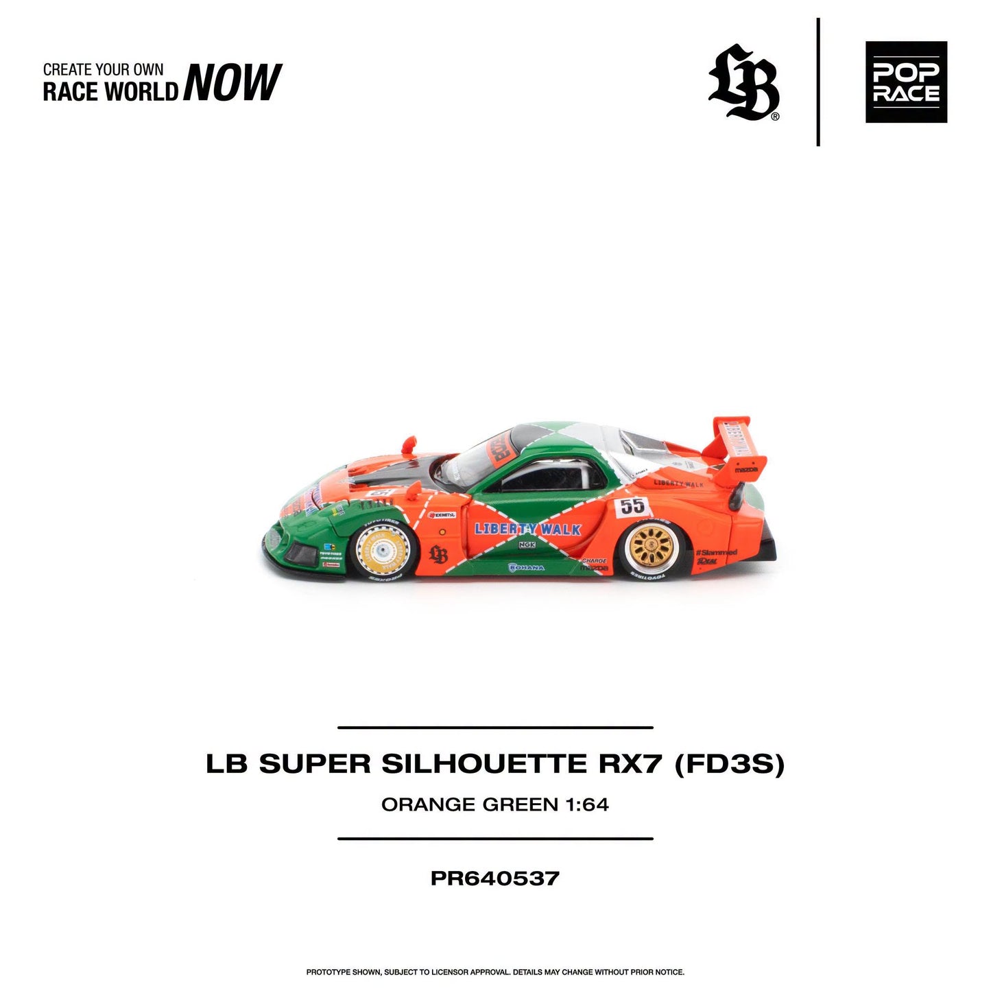 *Pre-Order* Pop Race - PR640537 LB Super Silhouette RX7 (FD3S)