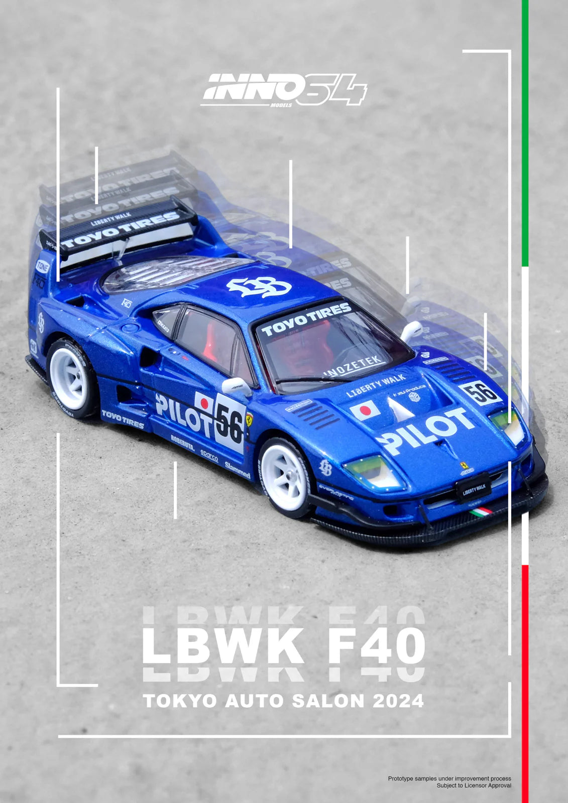 Inno Models Inno64 LBWK F40 Tokyo Auto Salon 2024