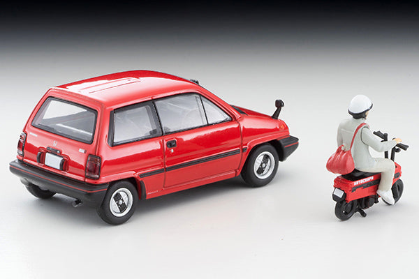 Tomytec Tomica Limited Vintage Neo LV-N272a Honda City R with Motocompo '81 (Red)