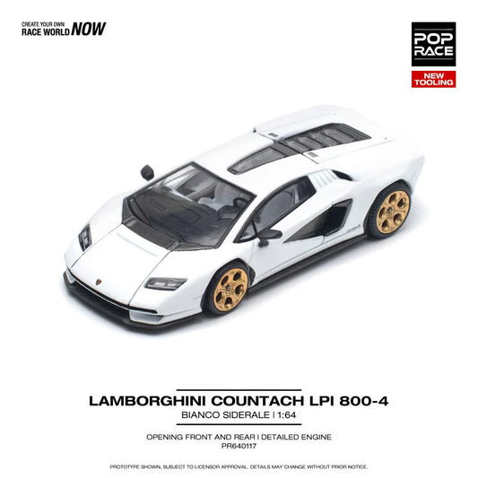 Pop Race Lamborghini Countach LPI 800-4 Bianco Siderale