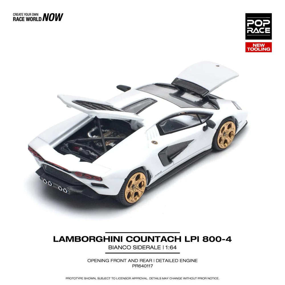 Pop Race Lamborghini Countach LPI 800-4 Bianco Siderale