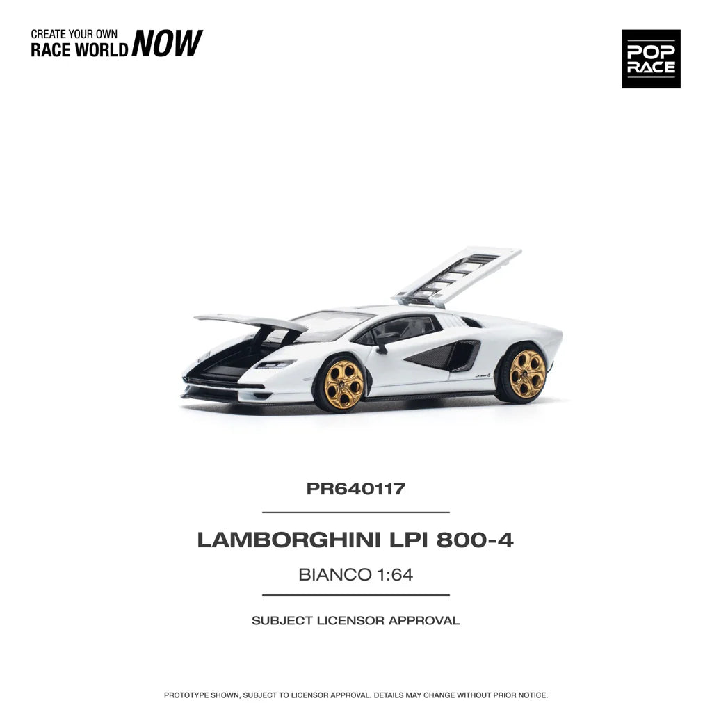 Pop Race Lamborghini Countach LPI 800-4 Bianco Siderale