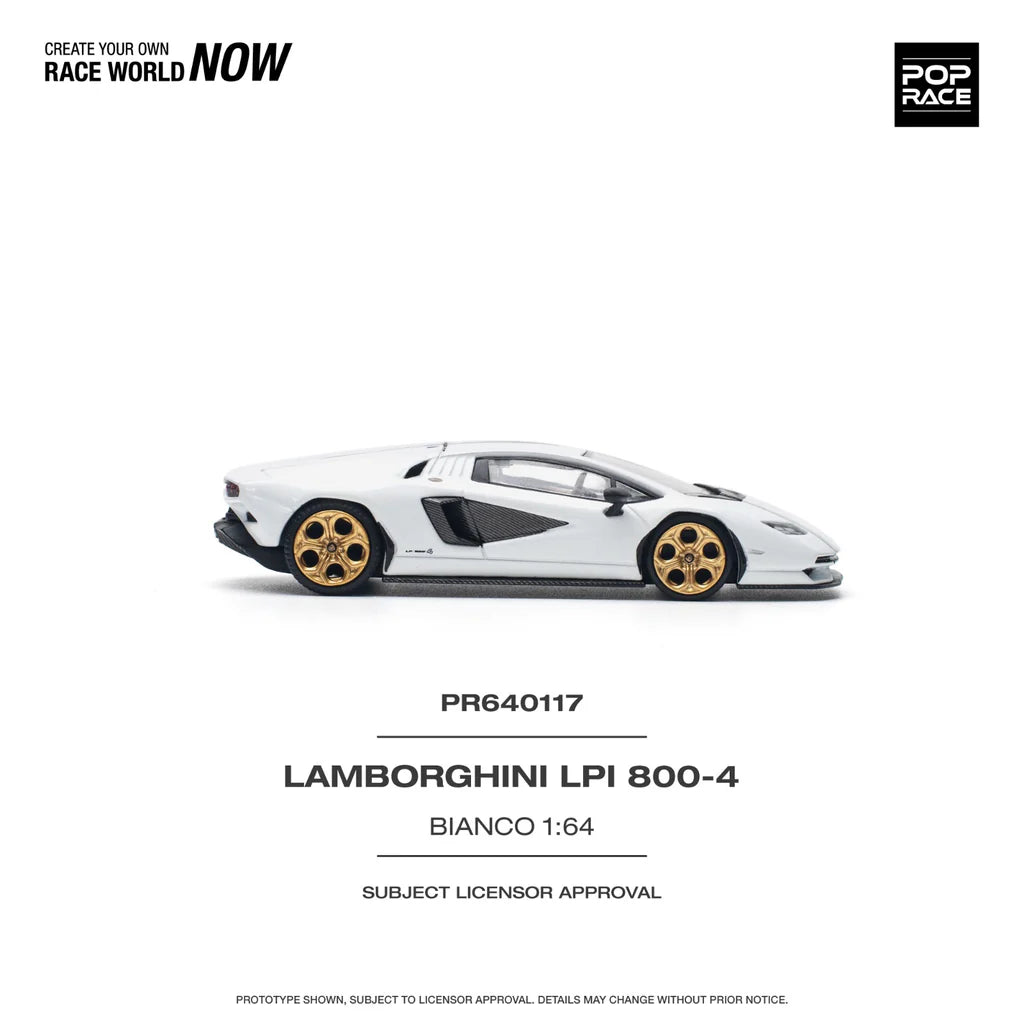 Pop Race Lamborghini Countach LPI 800-4 Bianco Siderale