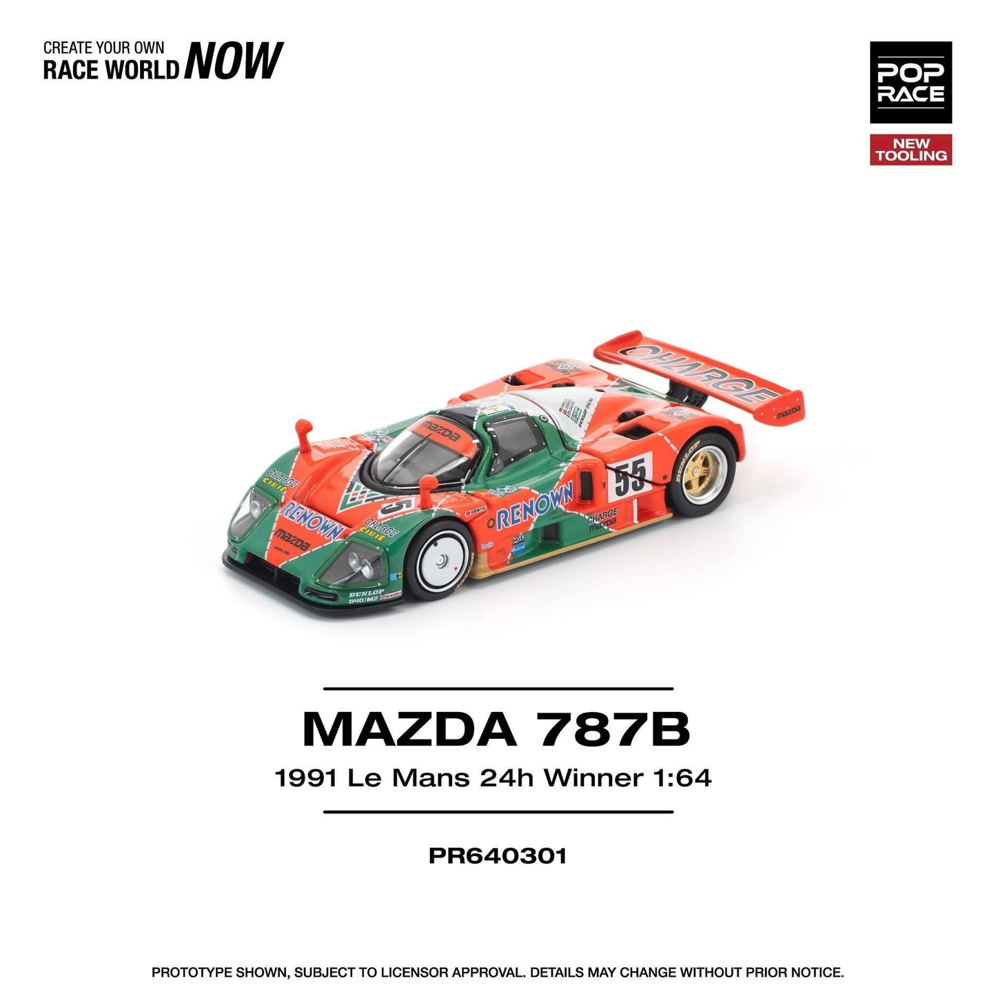 *Pre-Order* Pop Race Mazda 787B 1991 LE MANS 24H WINNER