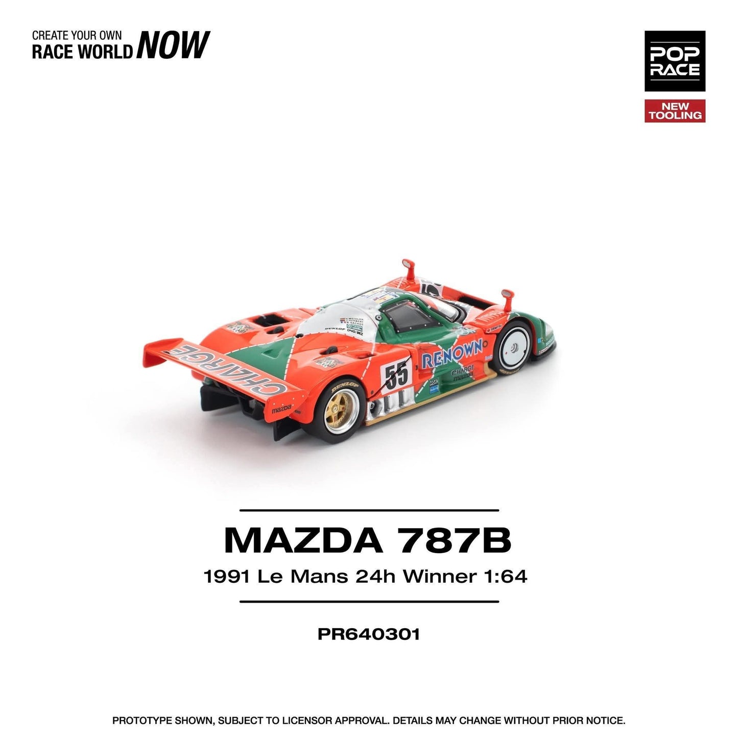 *Pre-Order* Pop Race Mazda 787B 1991 LE MANS 24H WINNER