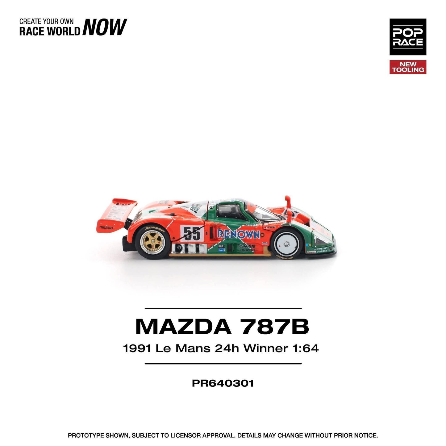 *Pre-Order* Pop Race Mazda 787B 1991 LE MANS 24H WINNER