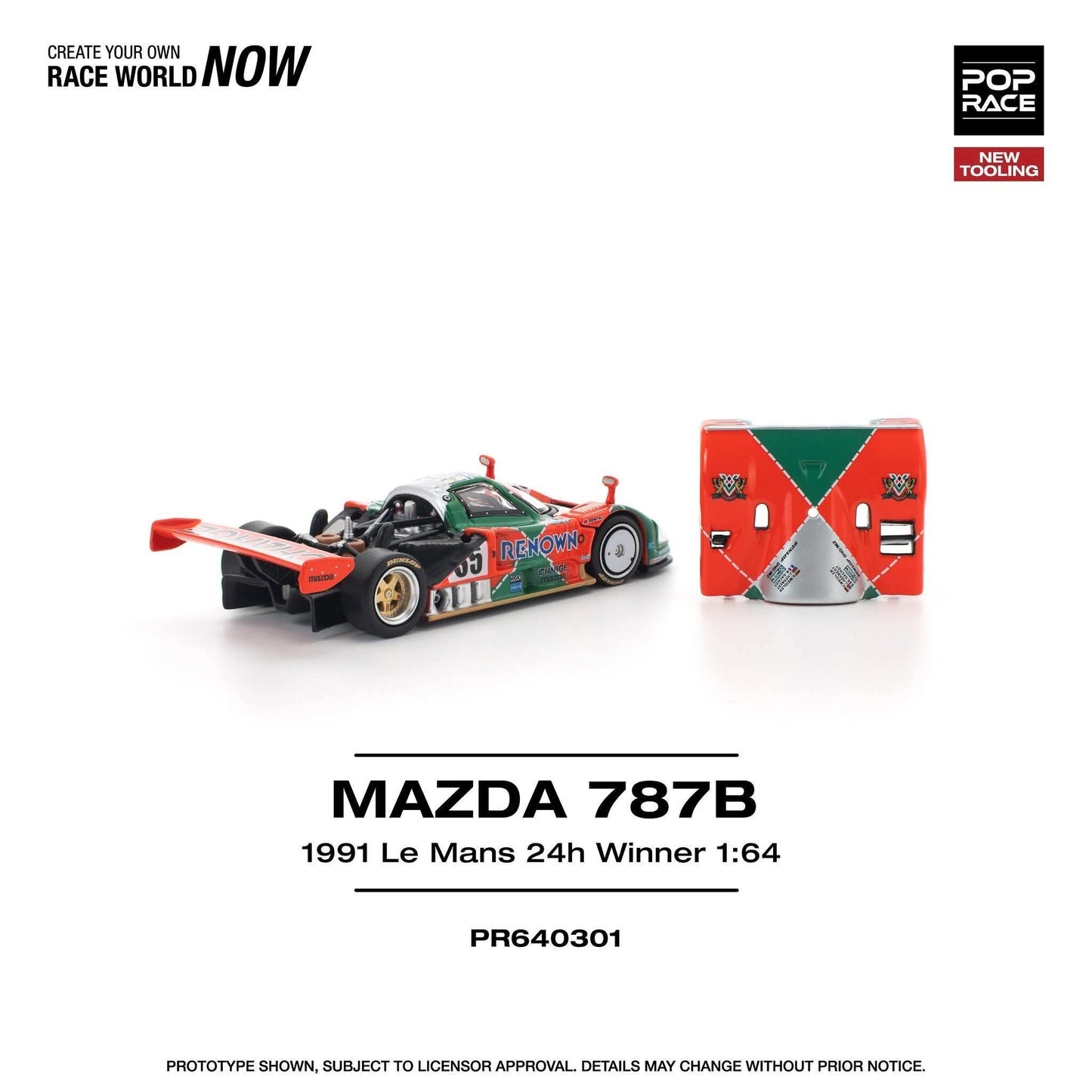 *Pre-Order* Pop Race Mazda 787B 1991 LE MANS 24H WINNER