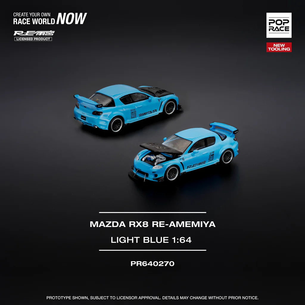 *Pre-Order* Pop Race Mazda RX-8 RE-Amemiya - Light Blue