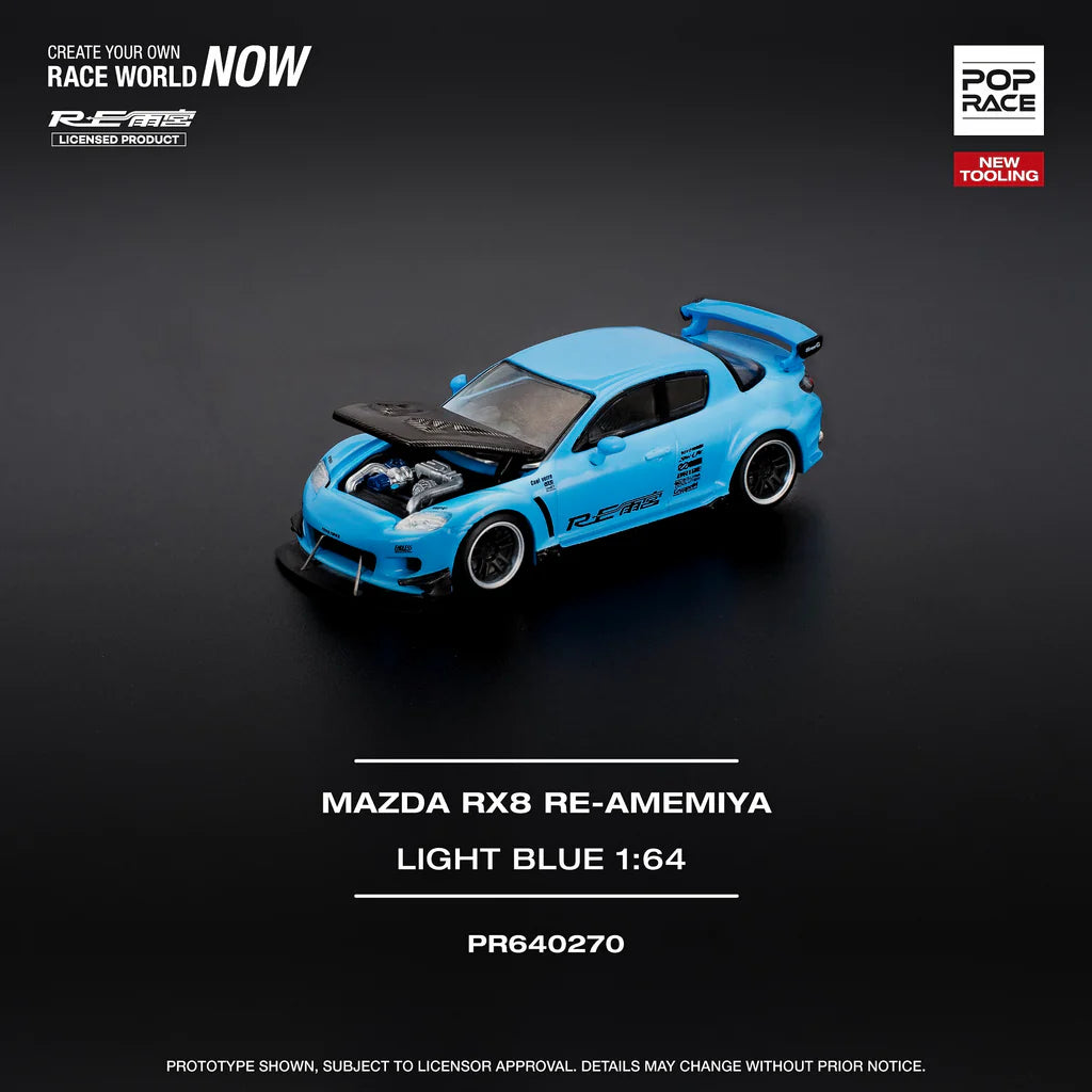 *Pre-Order* Pop Race Mazda RX-8 RE-Amemiya - Light Blue