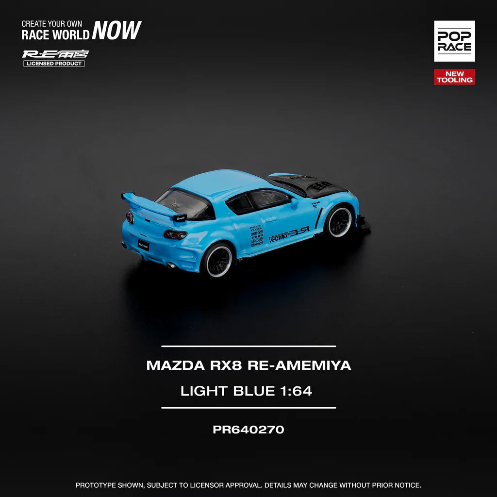 *Pre-Order* Pop Race Mazda RX-8 RE-Amemiya - Light Blue