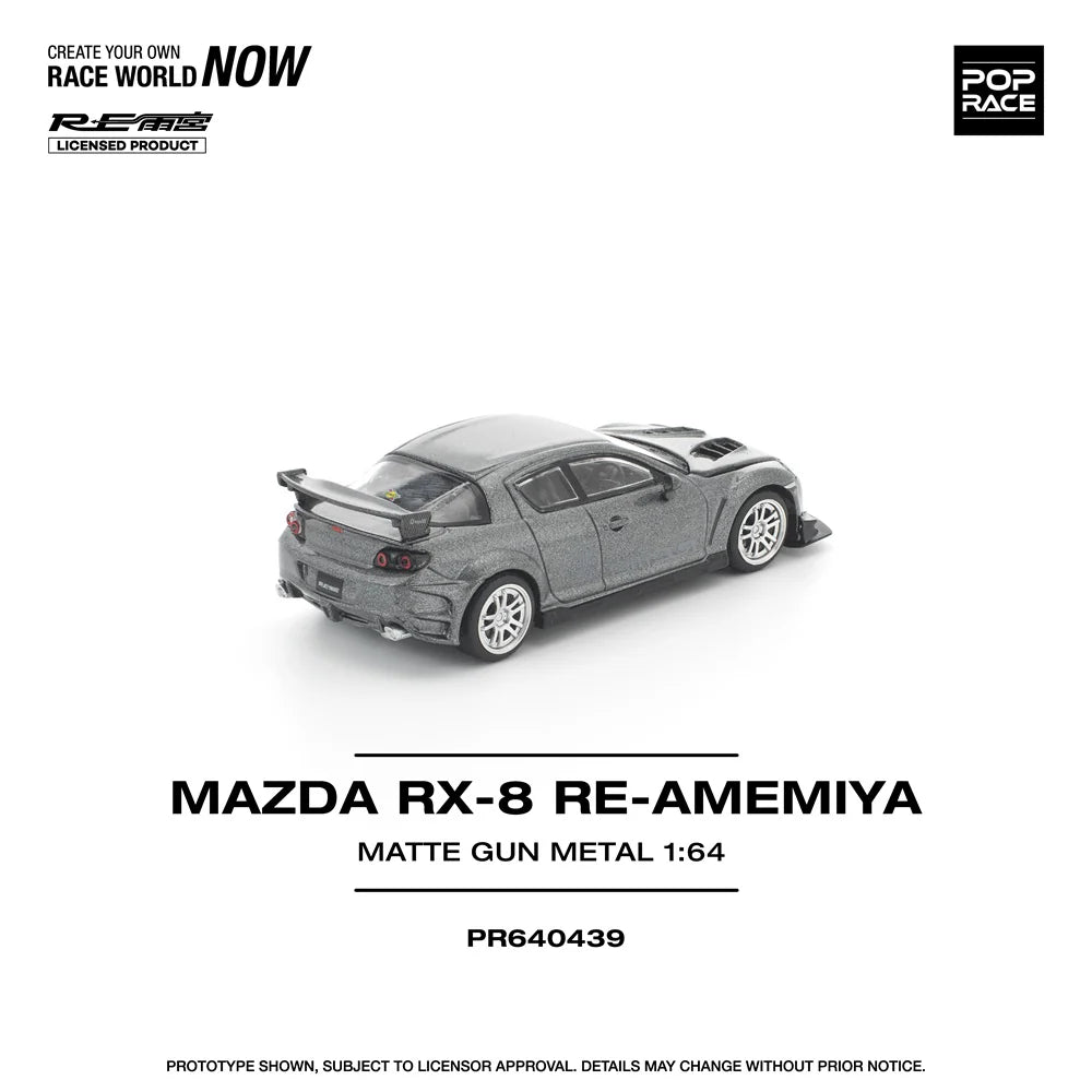 *Pre-Order* Pop Race Mazda RX-8 RE-Amemiya Gun Metal