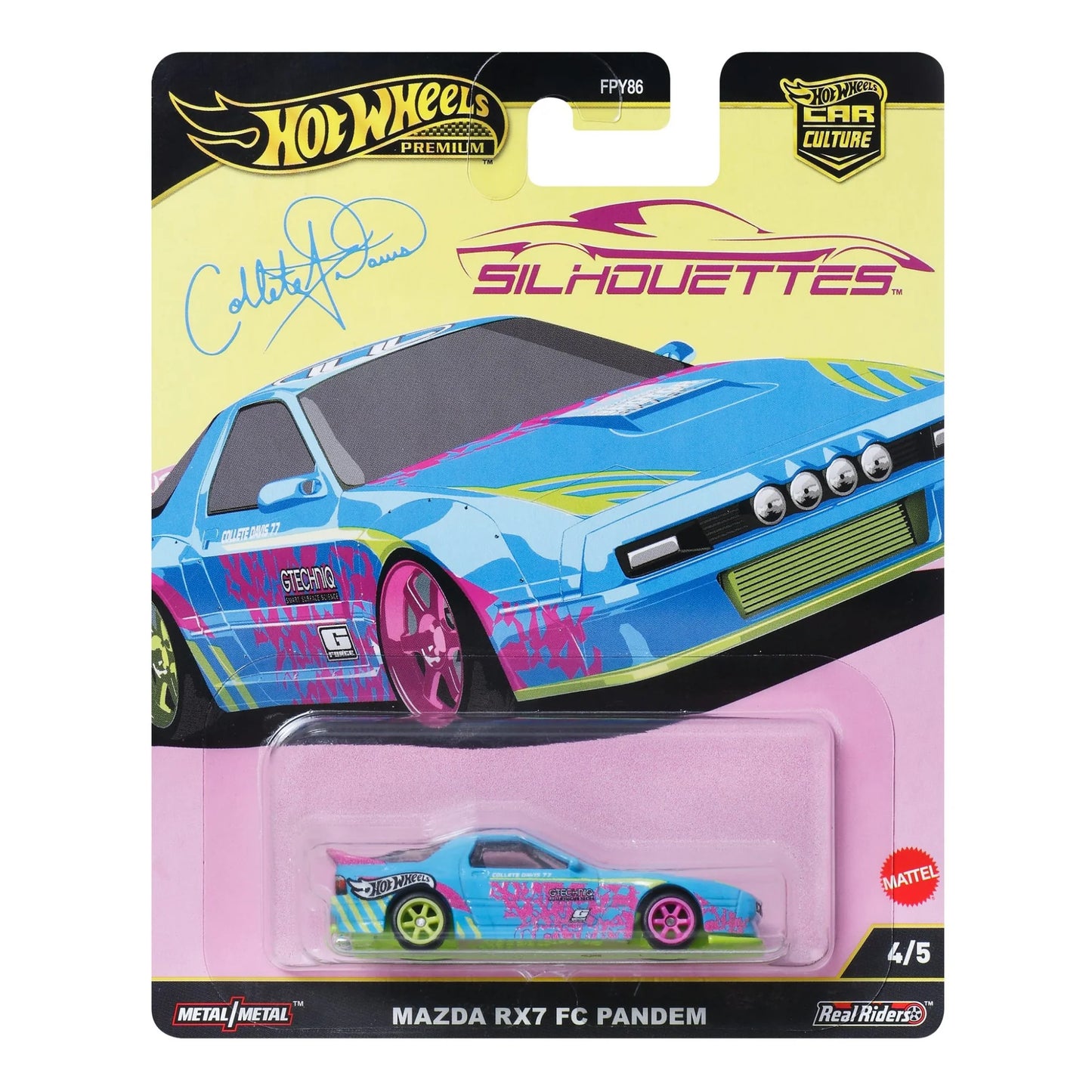 Hot Wheels Premium Car Culture Silhouettes 4/5 - Mazda RX7 FC Pandem - Japanese Stock