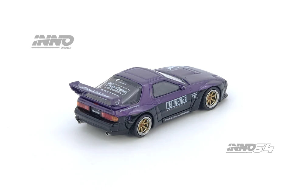 *Pre-Order* INNO Models INNO64 Mazda RX7 (FC3S) "PANDEM ROCKET BUNNY" Purple