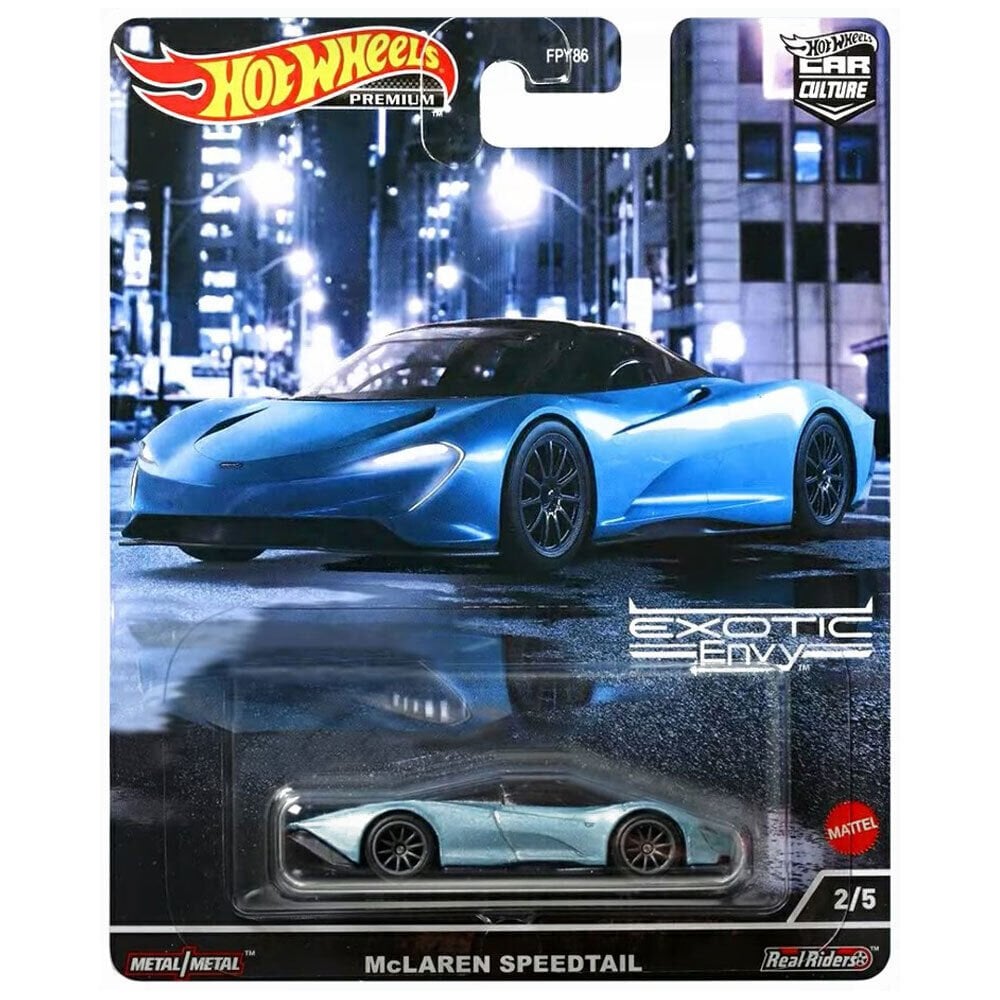 Hot Wheels Premium Car Culture Exotic Envy 2/5 McLaren Speedtail - Japanese Stock