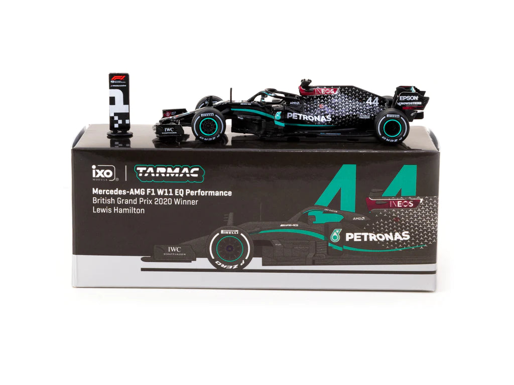 Tarmac Works Mercedes-AMG F1 W11 EQ Performance British Grand Prix 2020 Winner Lewis Hamilton #44