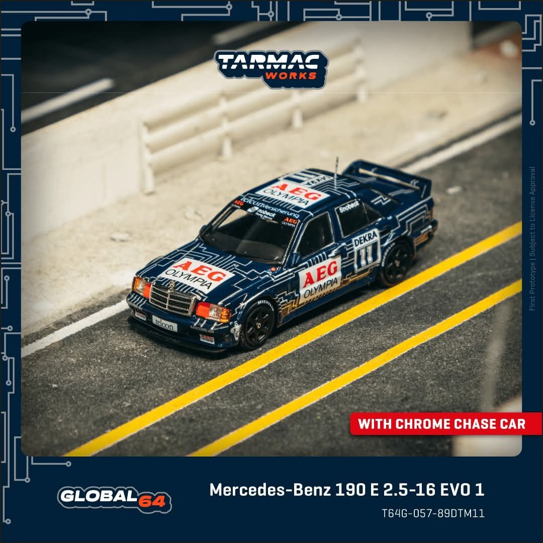*Pre-Order* Tarmac Works Mercedes-Benz 190 E 2.5-16 EVO 1 DTM 1989 Dany Snobeck