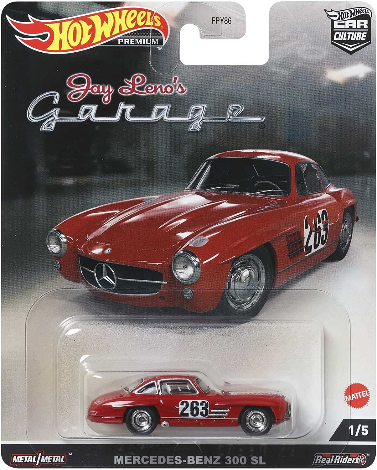 Hot Wheels Premium Car Culture Jay Leno's Garage 1/5 Mercedes-Benz 300 SL - Japanese Stock