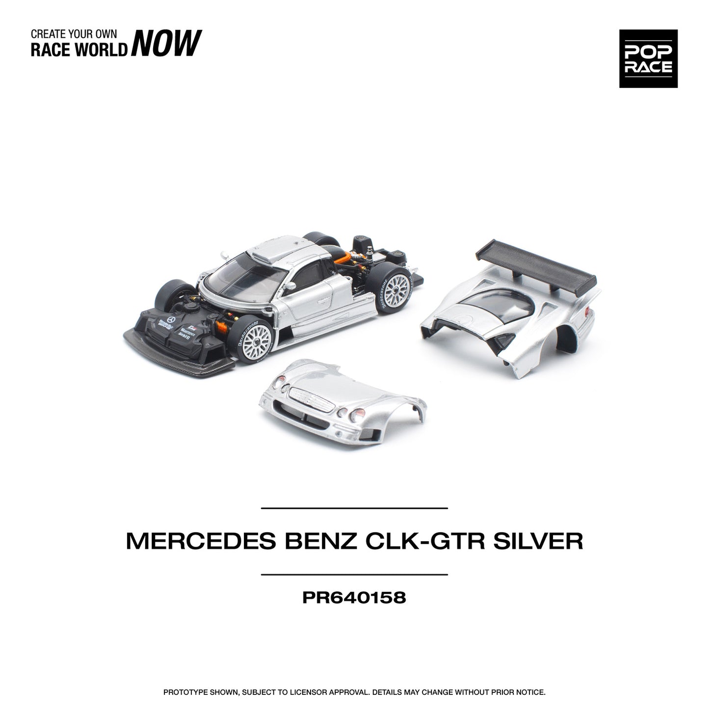 Pop Race CLK-GTR Silver
