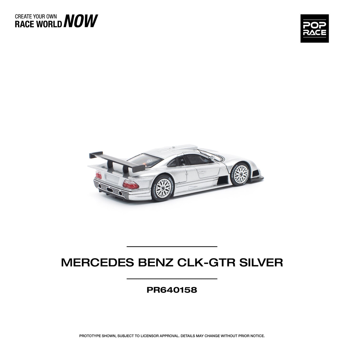 Pop Race CLK-GTR Silver