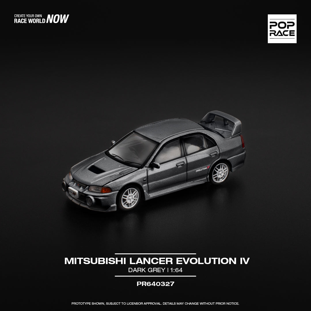 *Pre-Order* Pop Race Mitsubishi Lancer Evolution IV - Dark Grey
