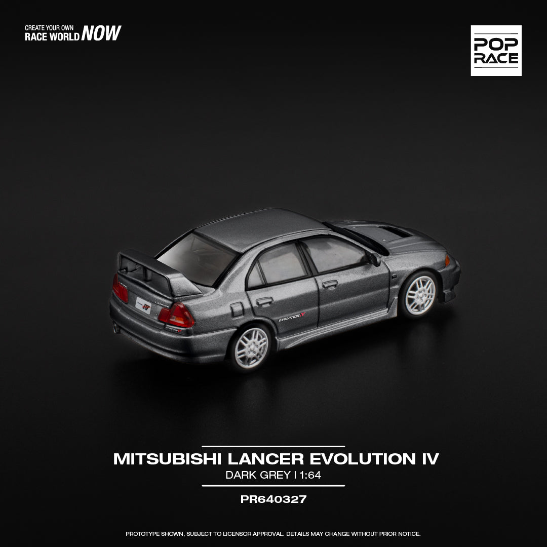 *Pre-Order* Pop Race Mitsubishi Lancer Evolution IV - Dark Grey