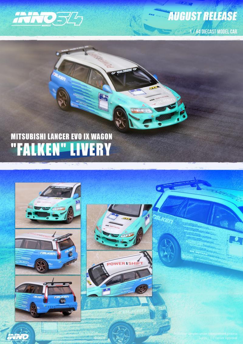 Inno Models Inno64 Mitsubishi Lancer Evolution IX Wagon "Falken" Livery